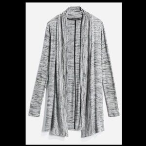 Laila Jayde Tonia Ribbed Side Slit Duster Cardigan Small NWT